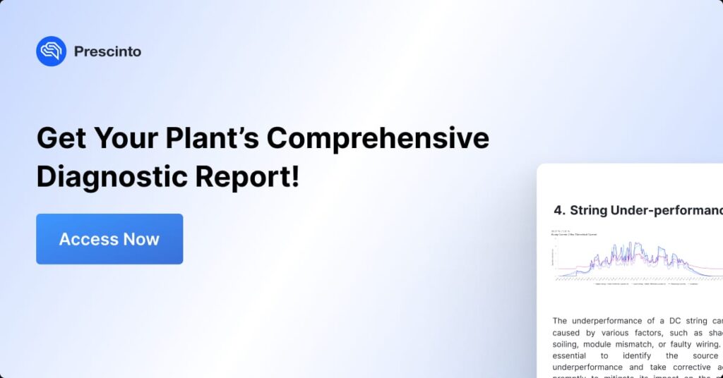 Renewable Energy Plant's comprehensive Diagnostic Report